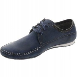 Lemar Mocassini stringati da uomo 872 blu navy 1