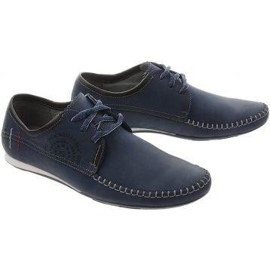 Lemar Mocassini stringati da uomo 872 blu navy 2