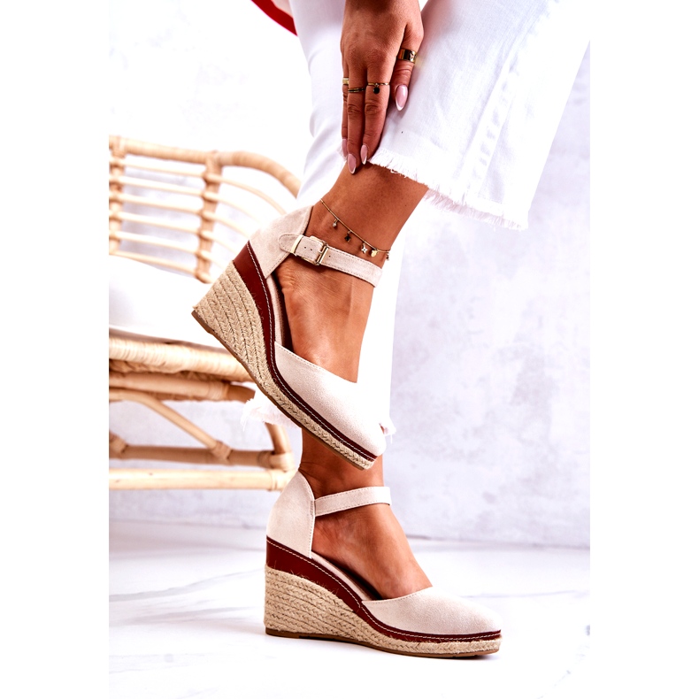 Seastar Espadrillas Beige Da Donna Su Zeppe Tamarill 3