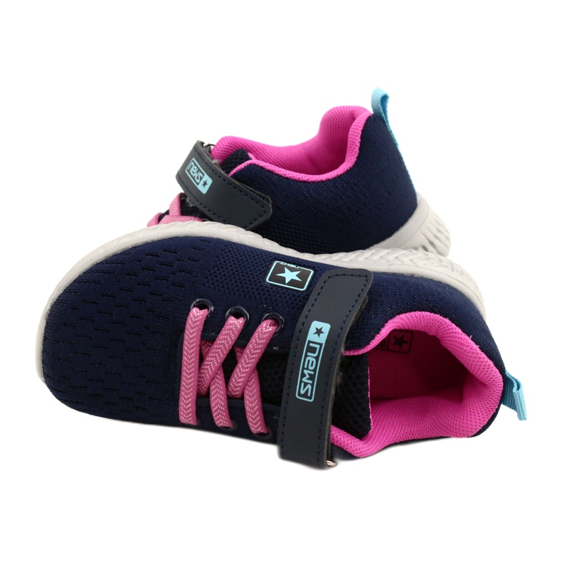 NEWS NOVITA' Scarpe sportive in velcro 22DZ23-4843-M Blu navy rosa 6