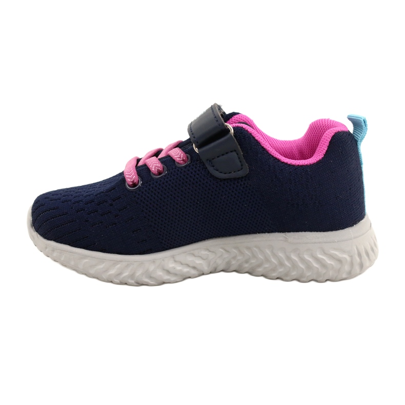 NEWS NOVITA' Scarpe sportive in velcro 22DZ23-4843-M Blu navy rosa 2