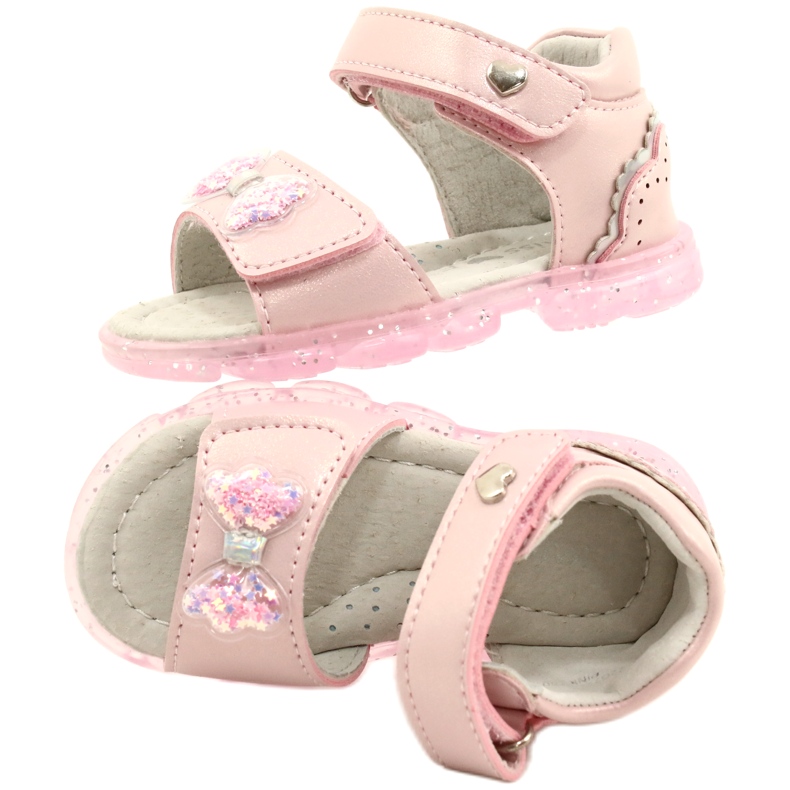 Evento Sandali femminili con un prua 22Z23-4780 Pink rosa 5