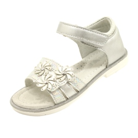 Evento Sandali per ragazze con fiori 22Z23-4792 argento 4
