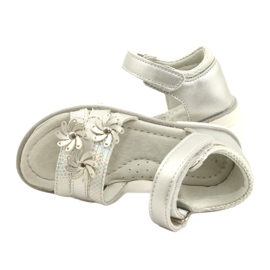 Evento Sandali per ragazze con fiori 22Z23-4792 argento 6