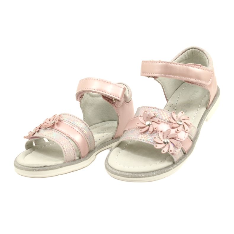 Evento Sandali per ragazze con fiori decorativi 22d23-4792 rosa 3