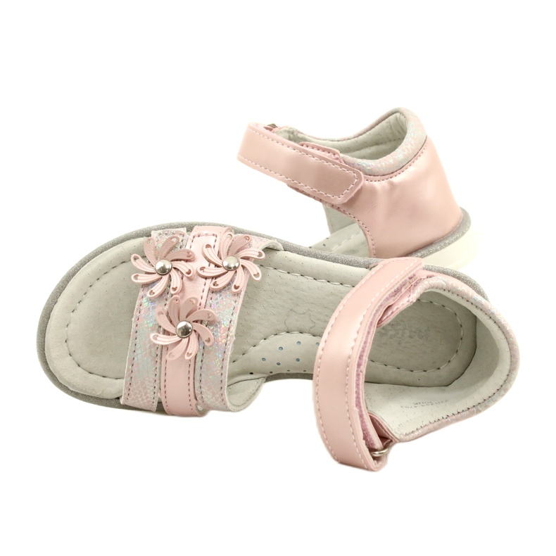 Evento Sandali per ragazze con fiori decorativi 22d23-4792 rosa 7