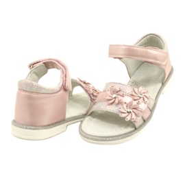 Evento Sandali per ragazze con fiori decorativi 22d23-4792 rosa 4