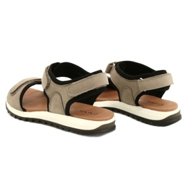 Comodi sandali sportivi Caprice 28711-28 334 Taupe Nubuc beige nero 5