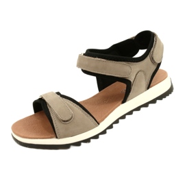 Comodi sandali sportivi Caprice 28711-28 334 Taupe Nubuc beige nero 3