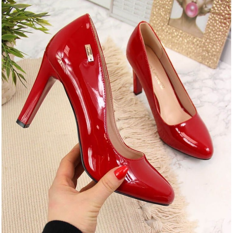 Décolleté rosse laccate sul palo W Sergio Leone rosso 1
