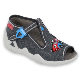 Scarpe per bambini Befado 217P106 rosso blu grigio 1
