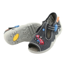 Scarpe per bambini Befado 217P106 rosso blu grigio 4
