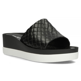 Ciabatte in pelle Filippo 40245 nere nero 1