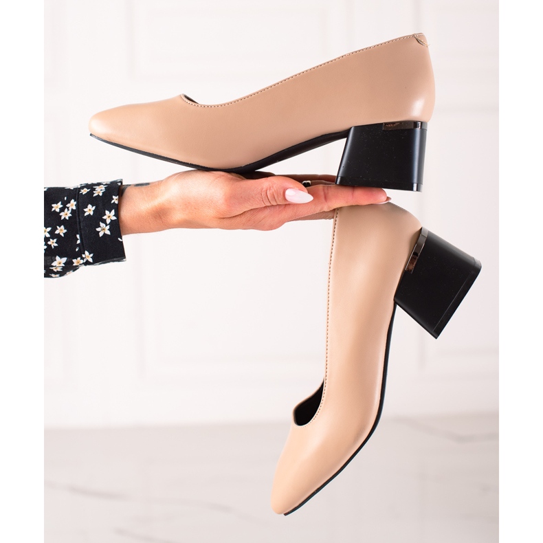 Eleganti décolleté in pelle La.Fi beige 1