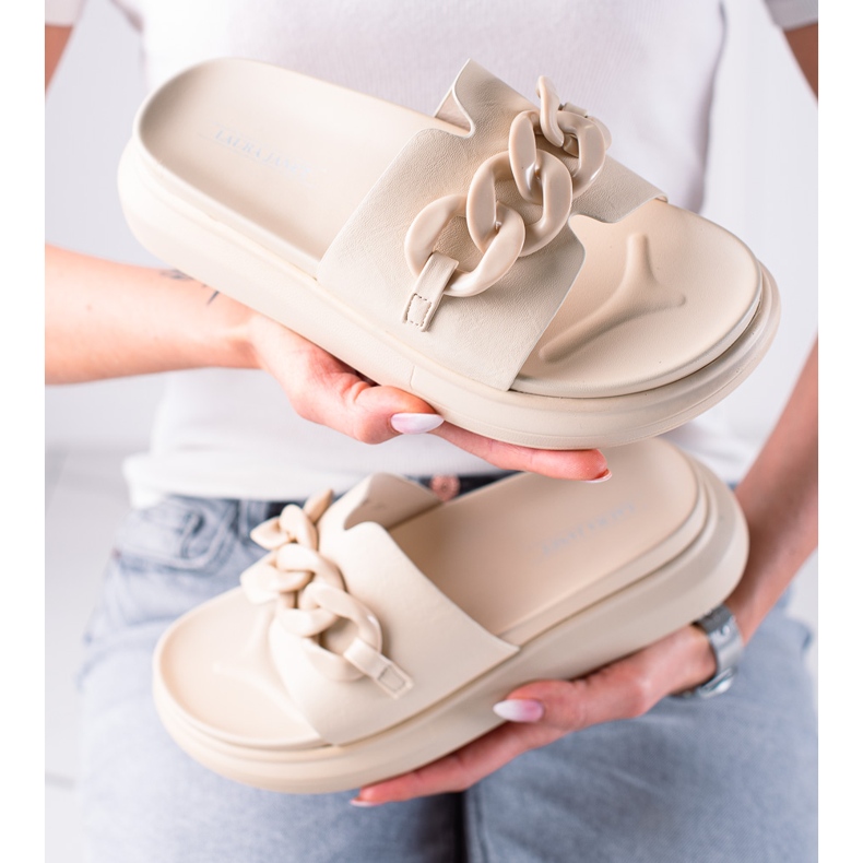 Ciabatte moda LA.FI beige 1