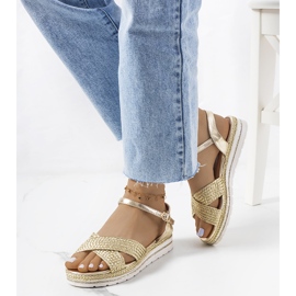 Sandali dorati da donna Chirnside d'oro 1