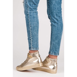 Seastar Sneakers alte con lacci giallo 2