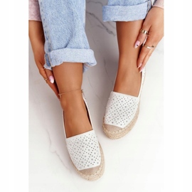 S.Barski Espadrillas Sulla Piattaforma Di Paglia S. Bararski Bianco argento 4