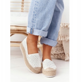 S.Barski Espadrillas Sulla Piattaforma Di Paglia S. Bararski Bianco bianca d'argento 2