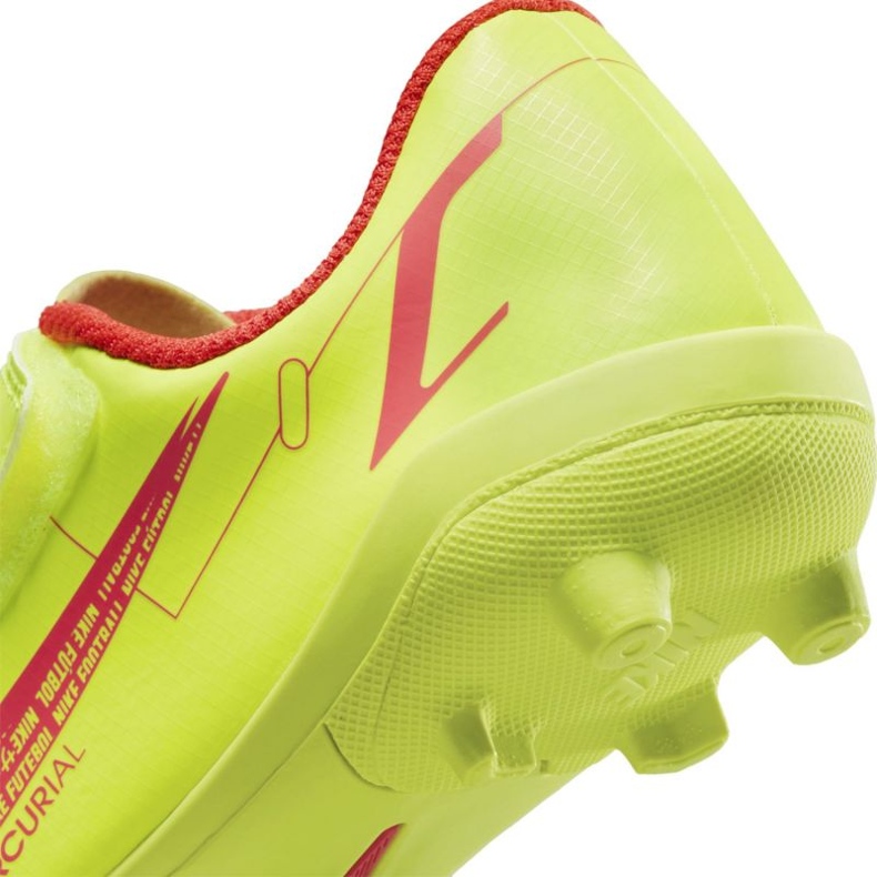 Nike Mercurial Vapor 14 Club Mg Jr CV0833-760 scarpe da calcio gialli 2