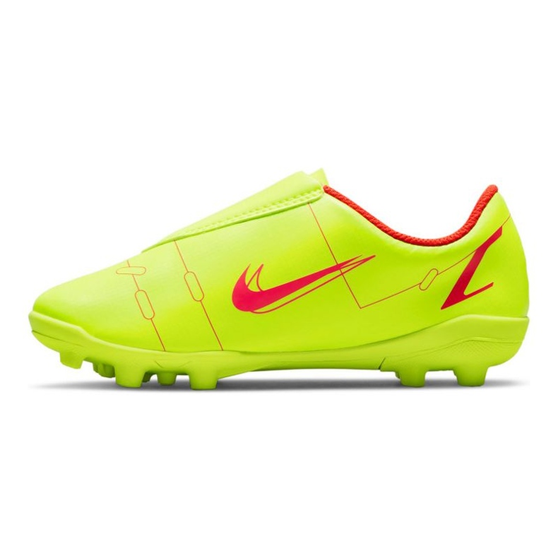 Nike Mercurial Vapor 14 Club Mg Jr CV0833-760 scarpe da calcio gialli 3