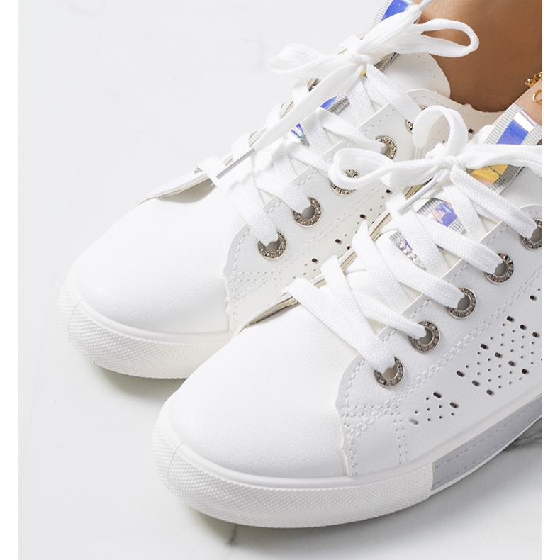 Sneakers da donna Impi bianche e grigie bianco grigio 1