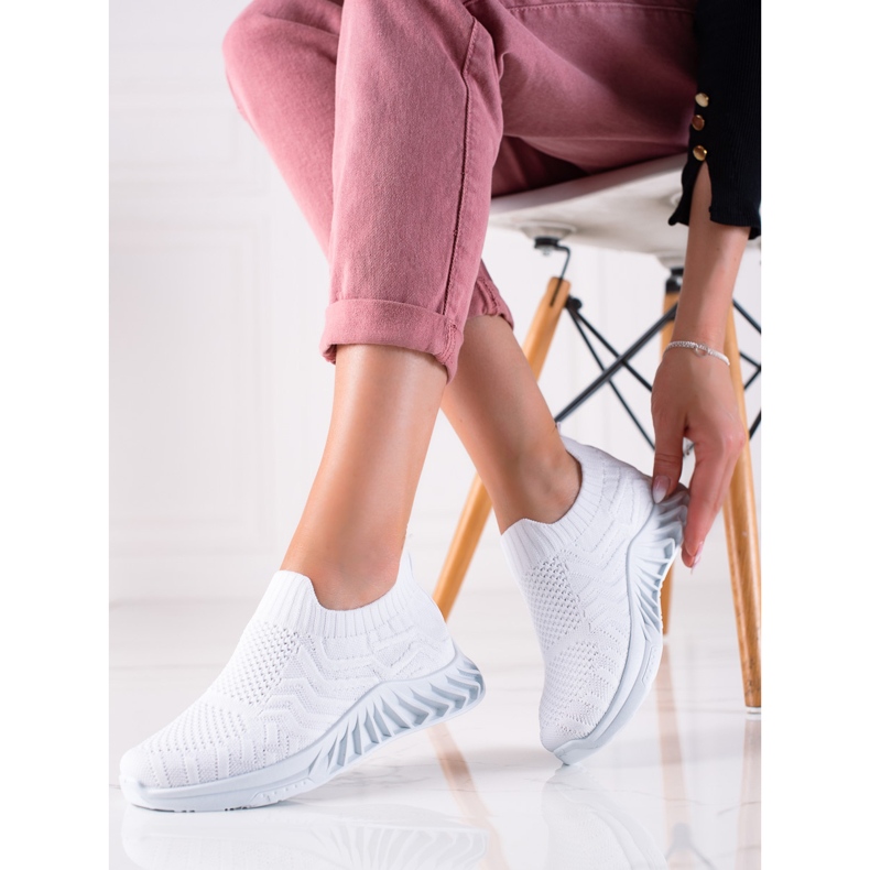 J. Star Scarpe sportive slip-on bianca 1