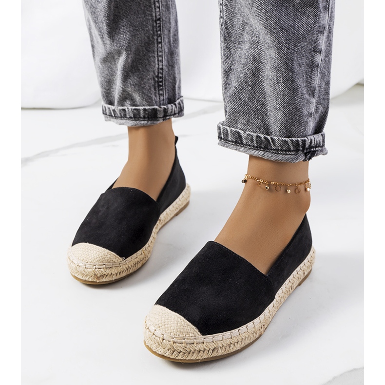 Espadrillas nere Mathea da donna nero 1