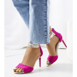 Sandali rosa con tacco Vasquez 1