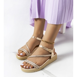 Sandali da donna Ray gold d'oro 1