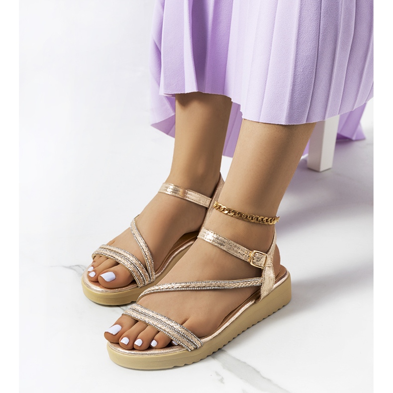 Sandali da donna Ray gold d'oro 1