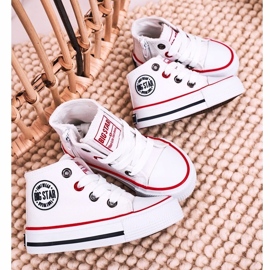 Sneakers Alte Per Bambini Con Cerniera Big Star HH374187 Bianco 1