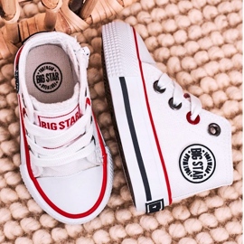 Sneakers Alte Per Bambini Con Cerniera Big Star HH374187 Bianco bianca 3
