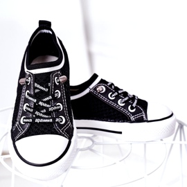 Apawwa Sneakers per bambini Airy Black Kids Club nero 3