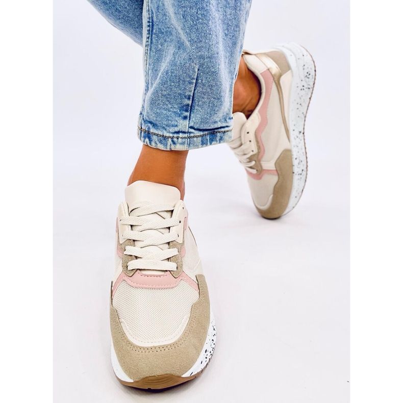 Sneaker da donna Truth Khaki beige rosa d'oro 1