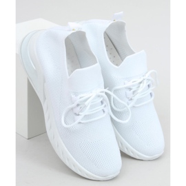 Scarpe sportive con calze Salice White bianco 1