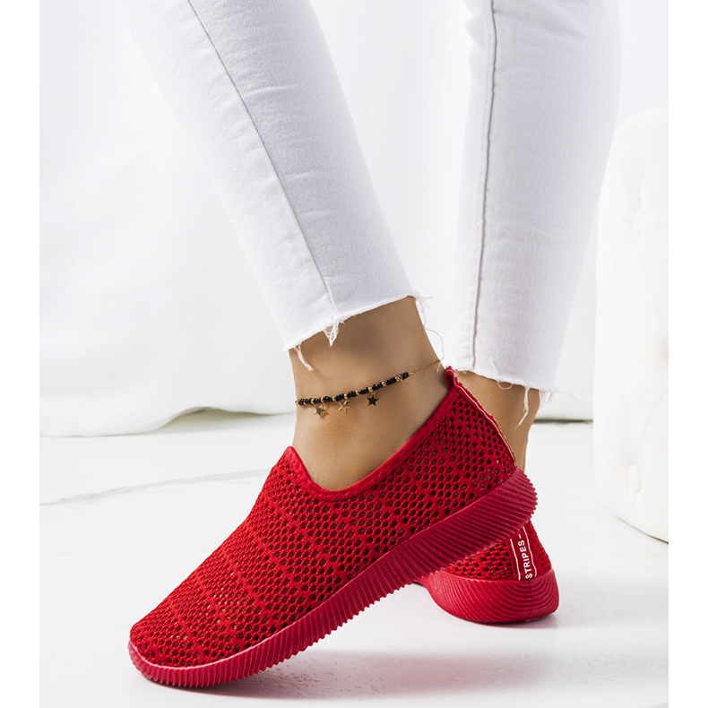 Sneakers Ritva da donna rosse rosso 1