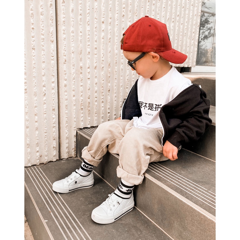 Sneakers da bambino Big Star JJ374391 Bianche bianco 2