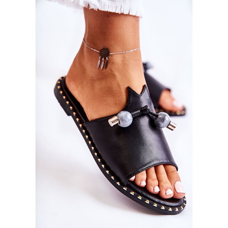 Vinceza Ciabatte Classiche Da Donna Con Passante Cassia Nero 2