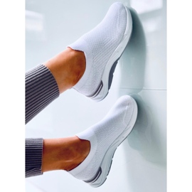 Scarpe sportive con calze Bloom White bianca 1