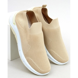 Scarpe sportive a calzino Bloom Beige 1