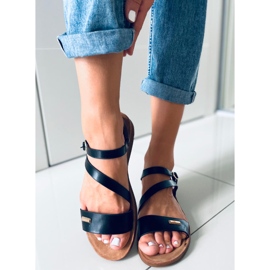 Sandali da donna Leaf Black nero 2