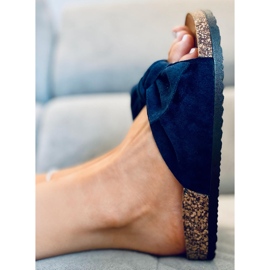 Ciabatte in sughero con fiocco Lilla DK.BLUE 1