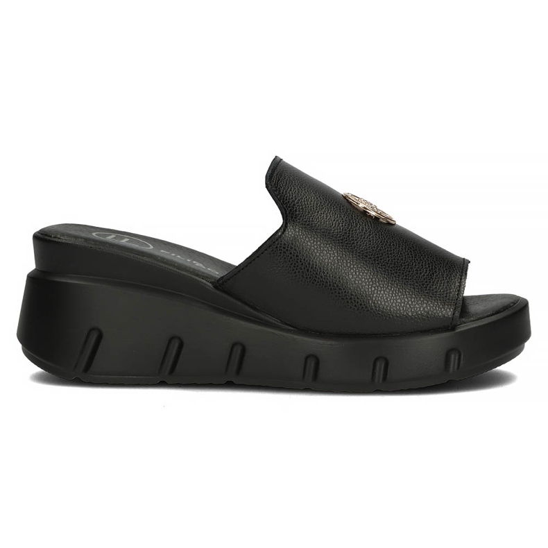 Ciabatte in pelle Filippo DK3596/22 Bk nere nero 3