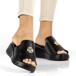 Ciabatte in pelle Filippo DK3596/22 Bk nere nero 4
