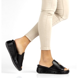 Ciabatte in pelle Filippo DK3596/22 Bk nere nero 5
