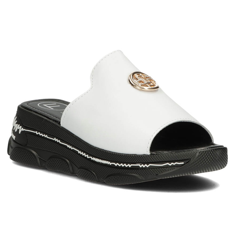 Ciabatte in pelle Filippo DK3872 / 22 Wh bianche bianca 1