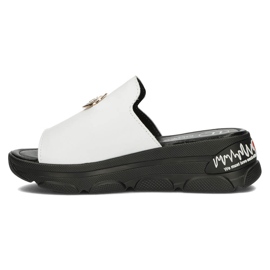 Ciabatte in pelle Filippo DK3872 / 22 Wh bianche bianco 2