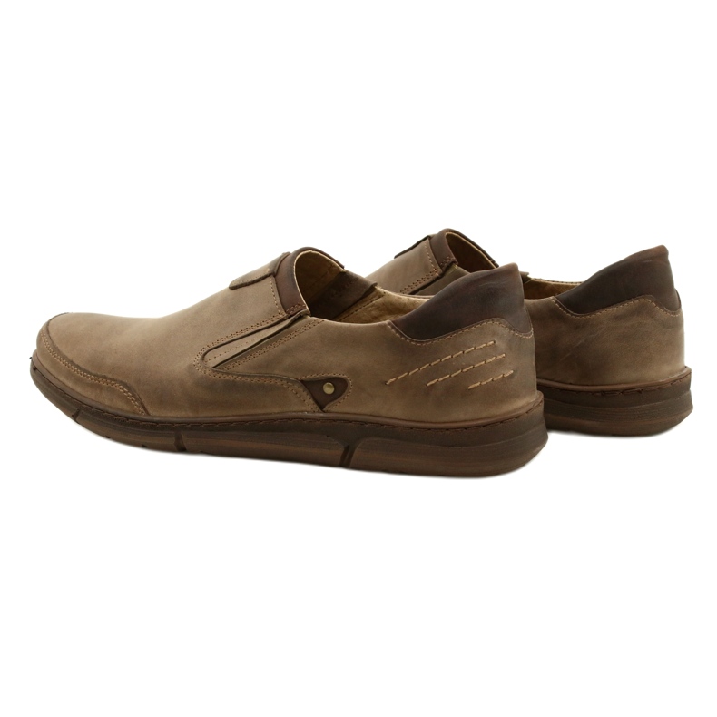 Polbut Mocassini slip-on da uomo J51, colore marrone 4