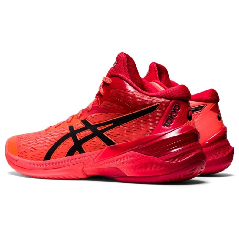 Scarpe da pallavolo Asics Sky Elite Ff Mt Tokyo W 1052A048 701 arance e rosse 2